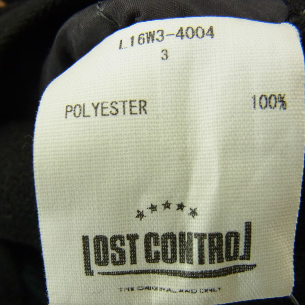 LOST CONTROL ロストコントロール Reversible Inner Q-Vest リバーシブル キルト ベスト ブラック系 3【中古】
