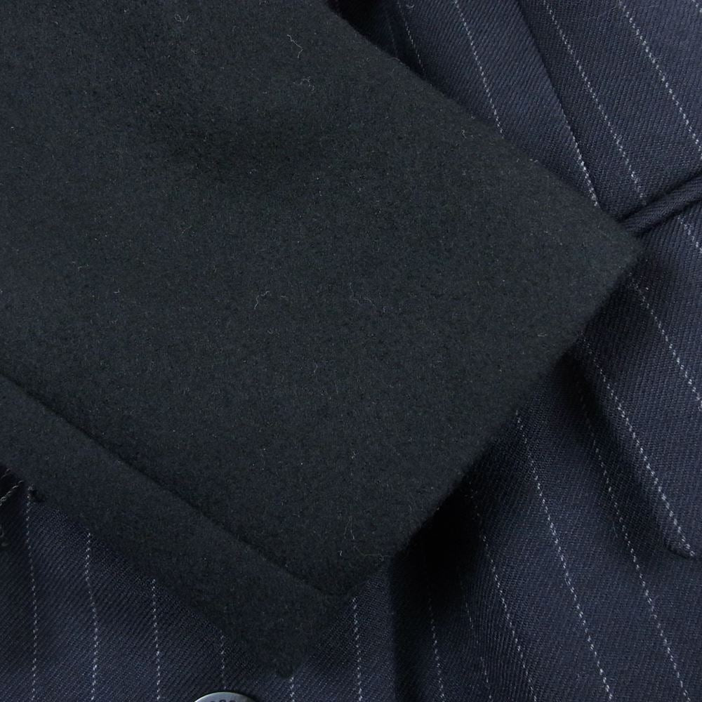 Sacai サカイ 22AW 22-06323 Chalk Stripe Jacket チョーク ストライプ レイヤード テーラード ジャケット ブラック系 1【美品】【中古】