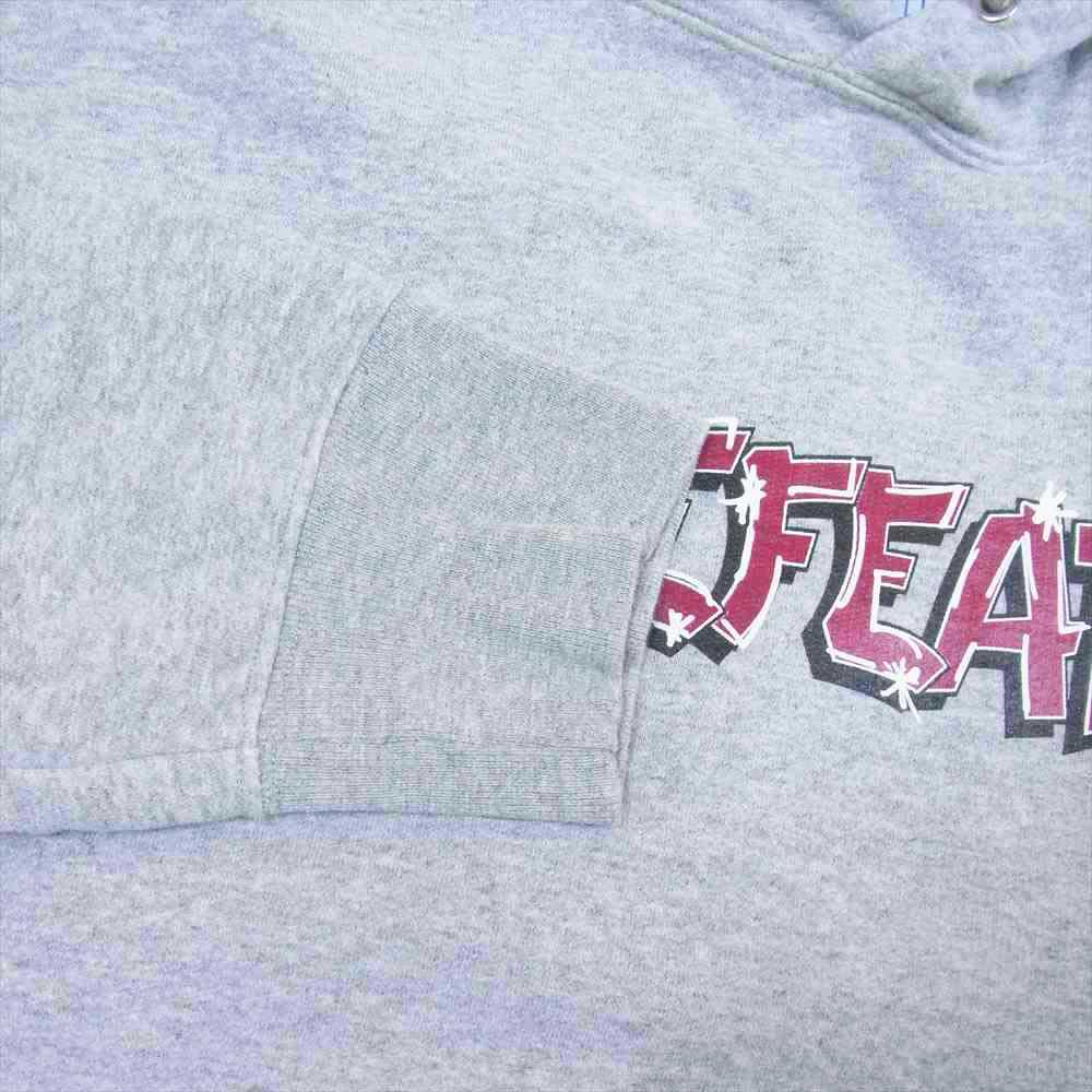 UNDEFEATED アンディフィーテッド 212077009006 STAR HOODIE ロゴプリント プルオーバー パーカー フーディ グレー系 L【中古】