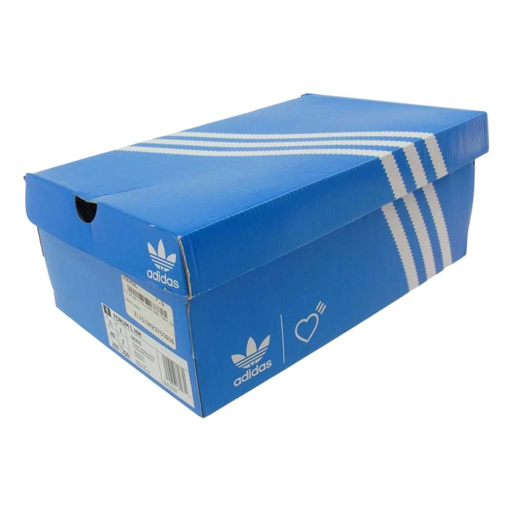HUMAN MADE ヒューマンメイド S42976 × ADIDAS CONSORTIUM FORUM LOW アディダス コンソーシアム フォーラム ロー スニーカー ホワイト系 25.5㎝【中古】