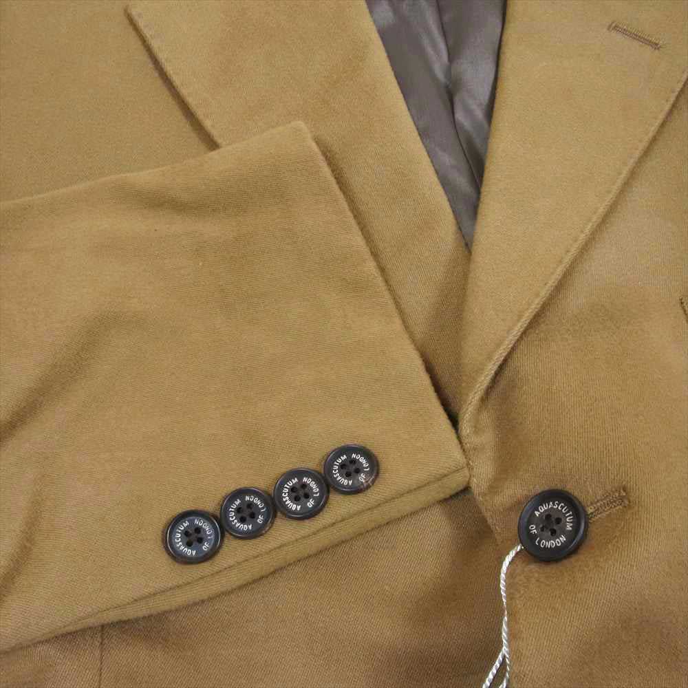 Aquascutum アクアスキュータム カシミヤ混 コットン テーラード ジャケット ブラウン系 表記なし【中古】