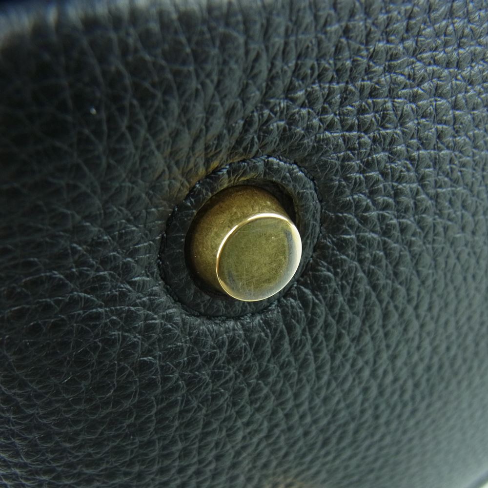 MULBERRY マルベリー HH5287 レザー チェーン ハンド ショルダー バッグ ブラック系【中古】