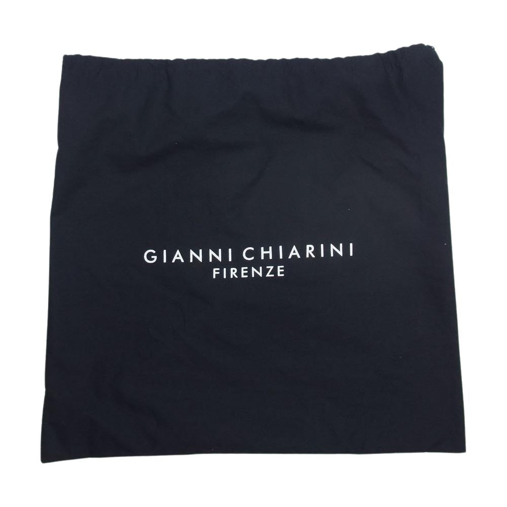 GIANNI CHIARINI 2WAY レオパード ハラコ オリガミ ショルダー バッグ レッド系【中古】
