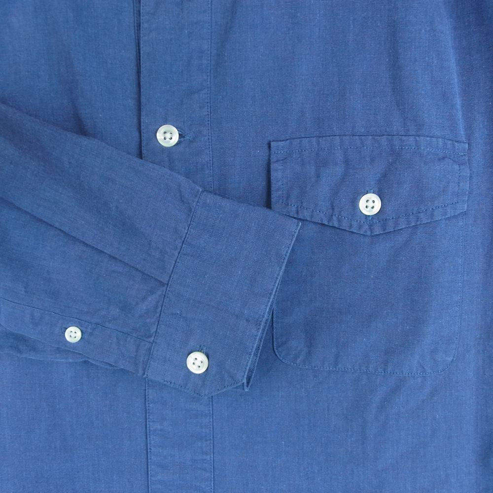 キヨナガアンドコー K-000004 プルオーバー 長袖 シャツ コットン 日本製 ブルー系 M【中古】