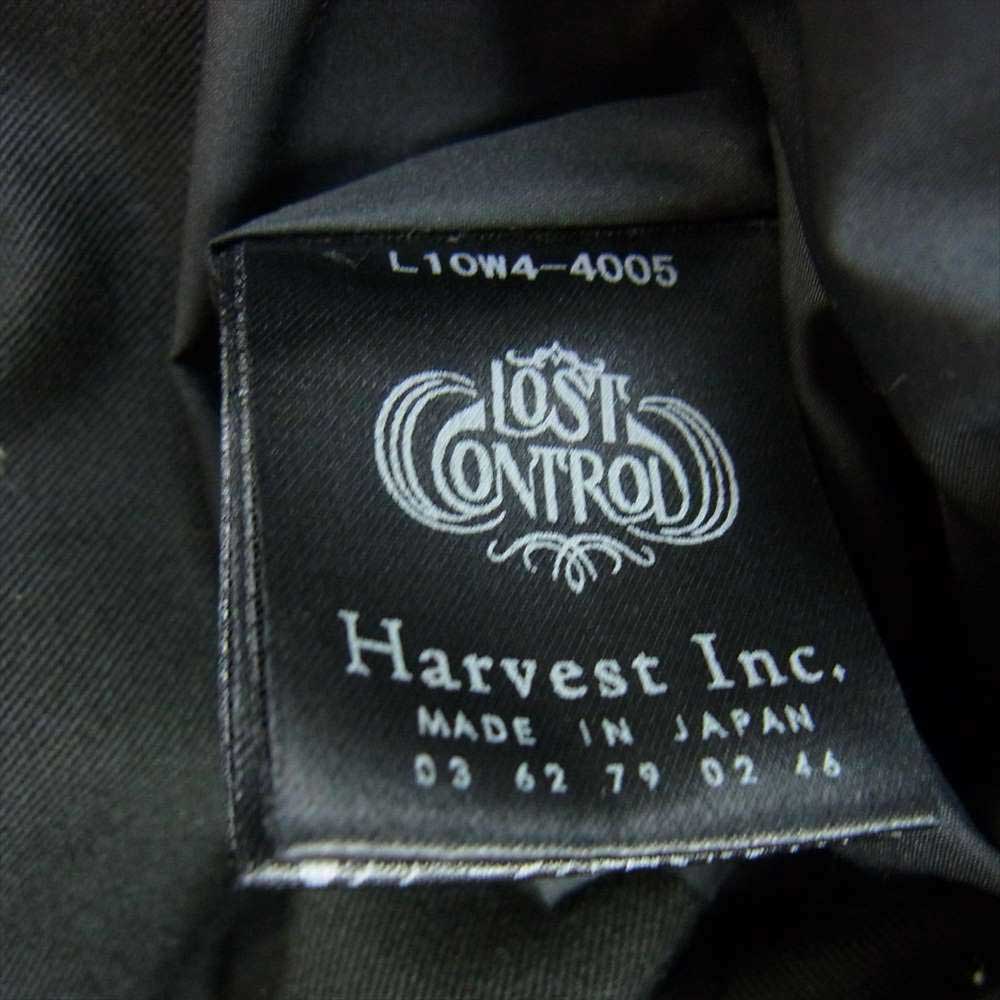 LOST CONTROL ロストコントロール L10W4-4005 DOWN VEST レザー切替 ダウンベスト ブラック系 2【中古】