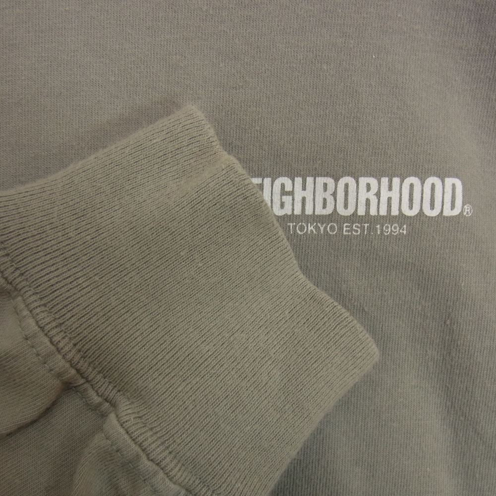 NEIGHBORHOOD ネイバーフッド 22SS 221PCNH-LT08 NH-8 / C-Tee L/S ハチドリ バード イラスト 長袖 Tシャツ グレー系 L【中古】