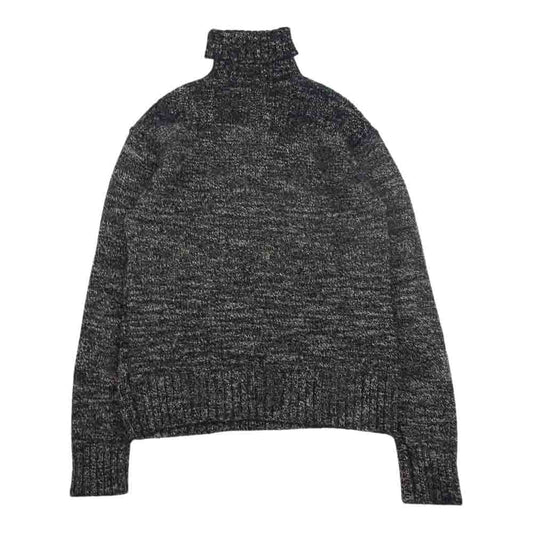 RRL ダブルアールエル 国内正規品 コットン ウール タートルネック ハイネック ニット セーター ブラック系 S【中古】