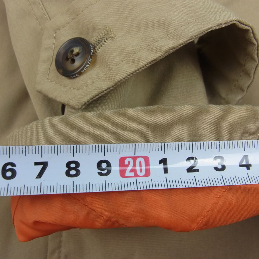 THE NORTH FACE ノースフェイス 18AW NY2468N PURPLE LABEL パープルレーベル プリマロフト 中綿 ステンカラーコート ベージュ系 S【中古】