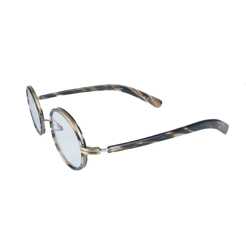 金子眼鏡 カネコオプティカル T245S ATG 恒眸作 手造 セル巻きメタルフレーム アイウェア 眼鏡 ブラウン系【美品】【中古】