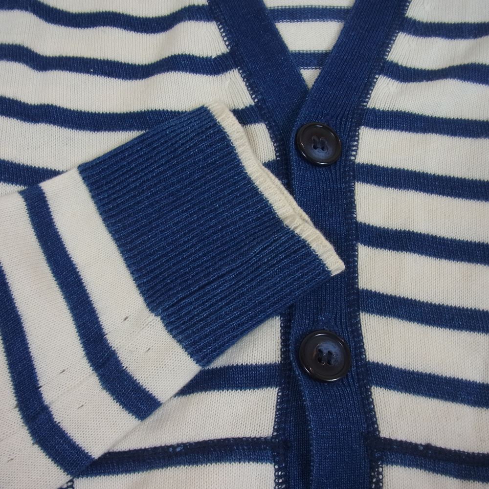 nonnative ノンネイティブ NN-K2107 AGENT CARDIGAN エージェント ボーダー カーディガン オフホワイト系 ネイビー系 1【中古】