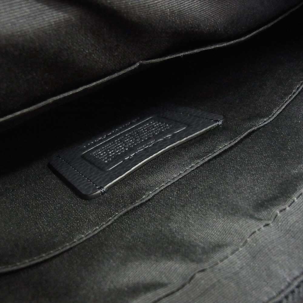 COACH コーチ F24876 Charles Camera Bag チャールズ カメラ バッグ ペブルドレザー 黒青系【中古】