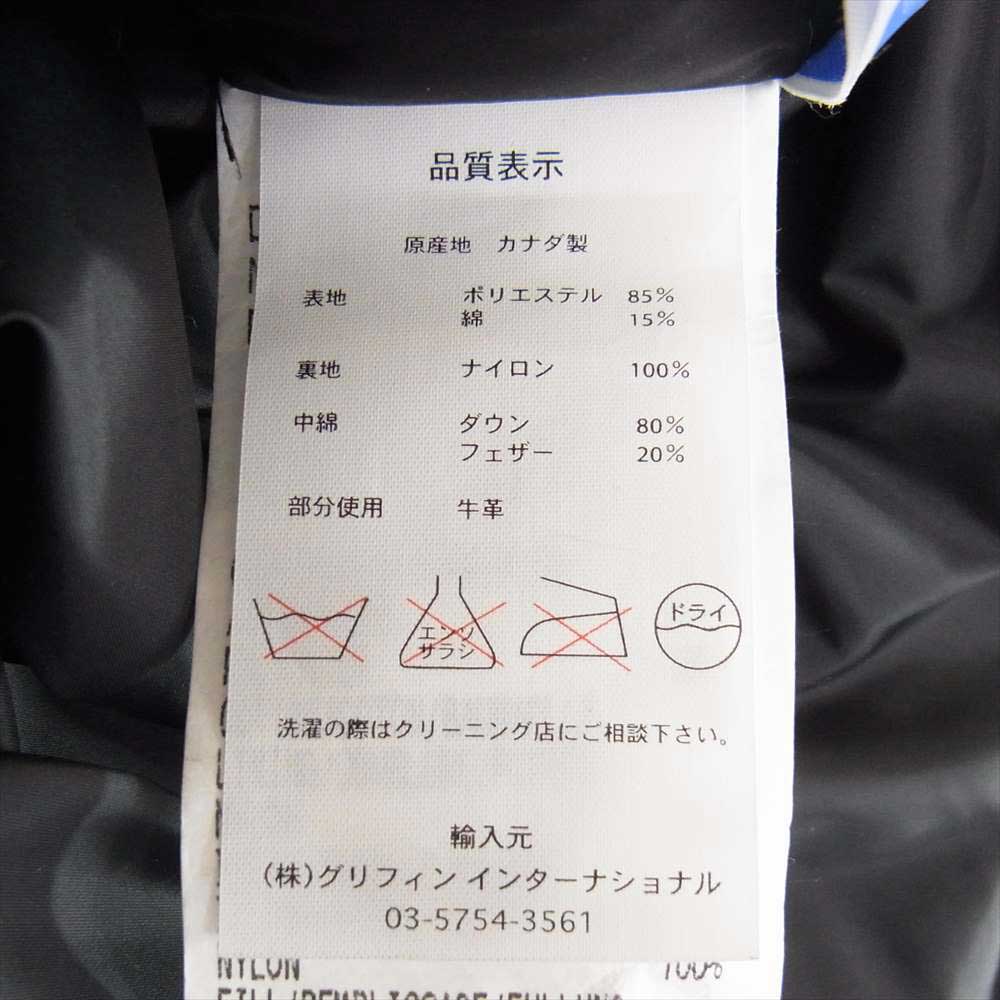CANADA GOOSE カナダグース 3434JML R 国内正規品 グリフィンタグ BEAUTY&YOUTH 別注 MONTREAL VEST レザー切替 モントリオール ダウンベスト ネイビー系 L/G【中古】