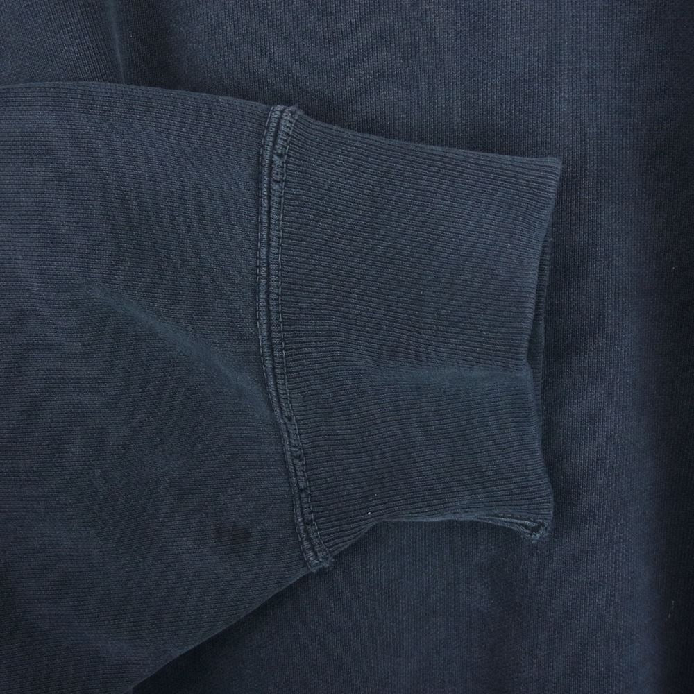REMI RELIEF レミレリーフ 加工 BIGサイズ ビッグ クルー スウェット ブラック系 M【中古】