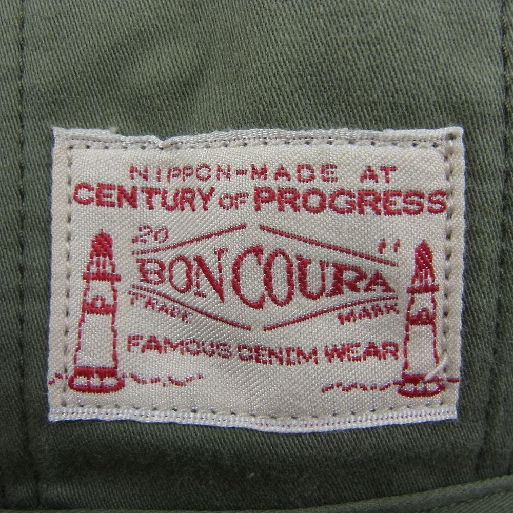 BONCOURA ボンクラ ニュースペーパー バッグ ショルダー バッグ カーキ系【中古】
