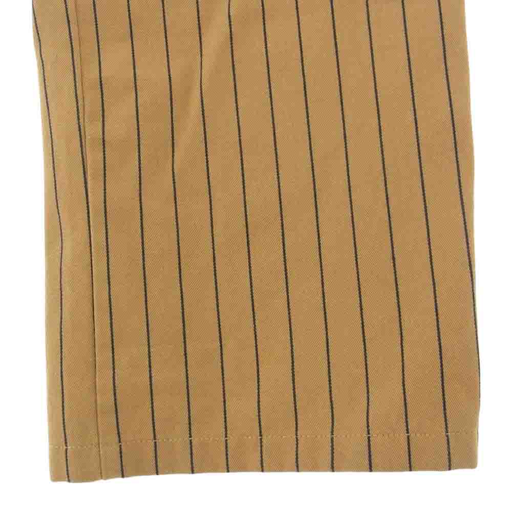 Supreme シュプリーム 21SS Work Pant Brown Stripe ストライプ ワーク パンツ カーキ系 34【中古】