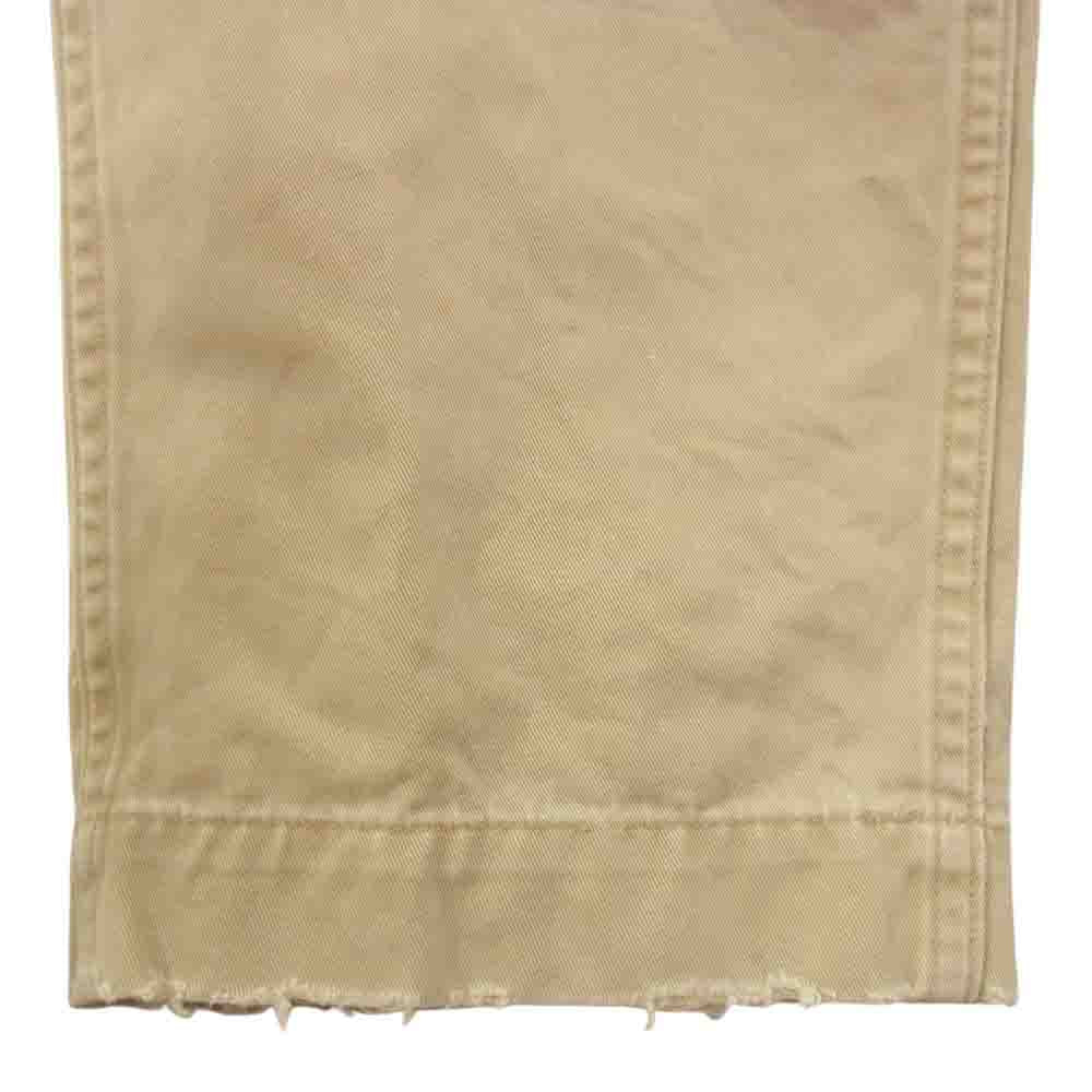 Ron Herman ロンハーマン DENIM ロンハーマンデニム ダメージ加工 チノ ワーク パンツ ベージュ ベージュ系 33【中古】