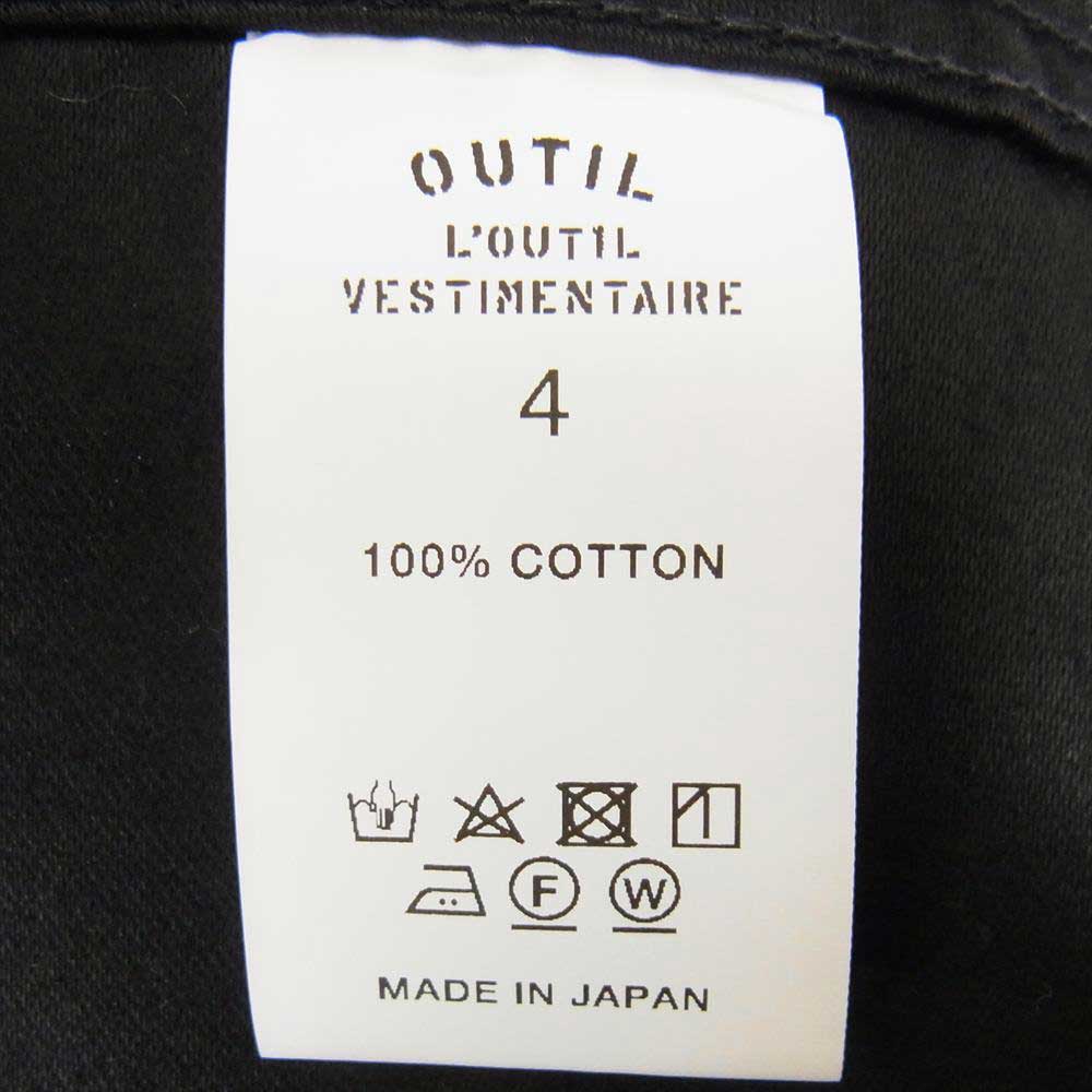 ウティ MANTEAU MIERY モールスキンコート ブラック系 4【美品】【中古】