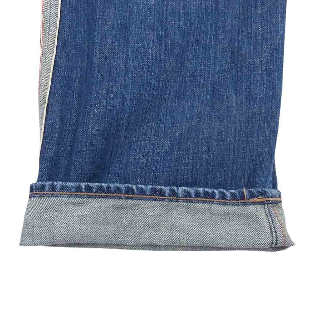 HYSTERIC GLAMOUR ヒステリックグラマー 22SS 02201AP12 KINKY サイドライン デニム パンツ インディゴブルー系 30【中古】
