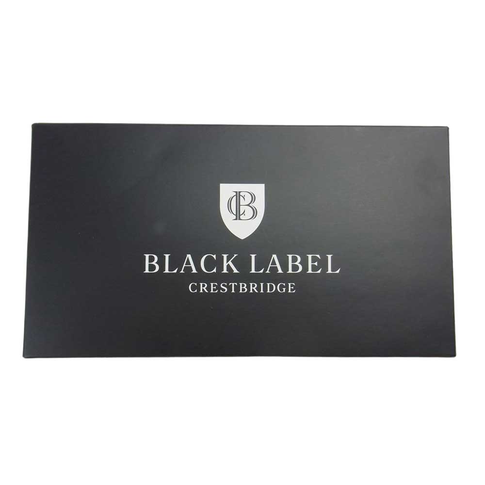ブラックレーベルクレストブリッジ ペイズリー 総柄 ネクタイ ダークネイビー系【新古品】【未使用】【中古】