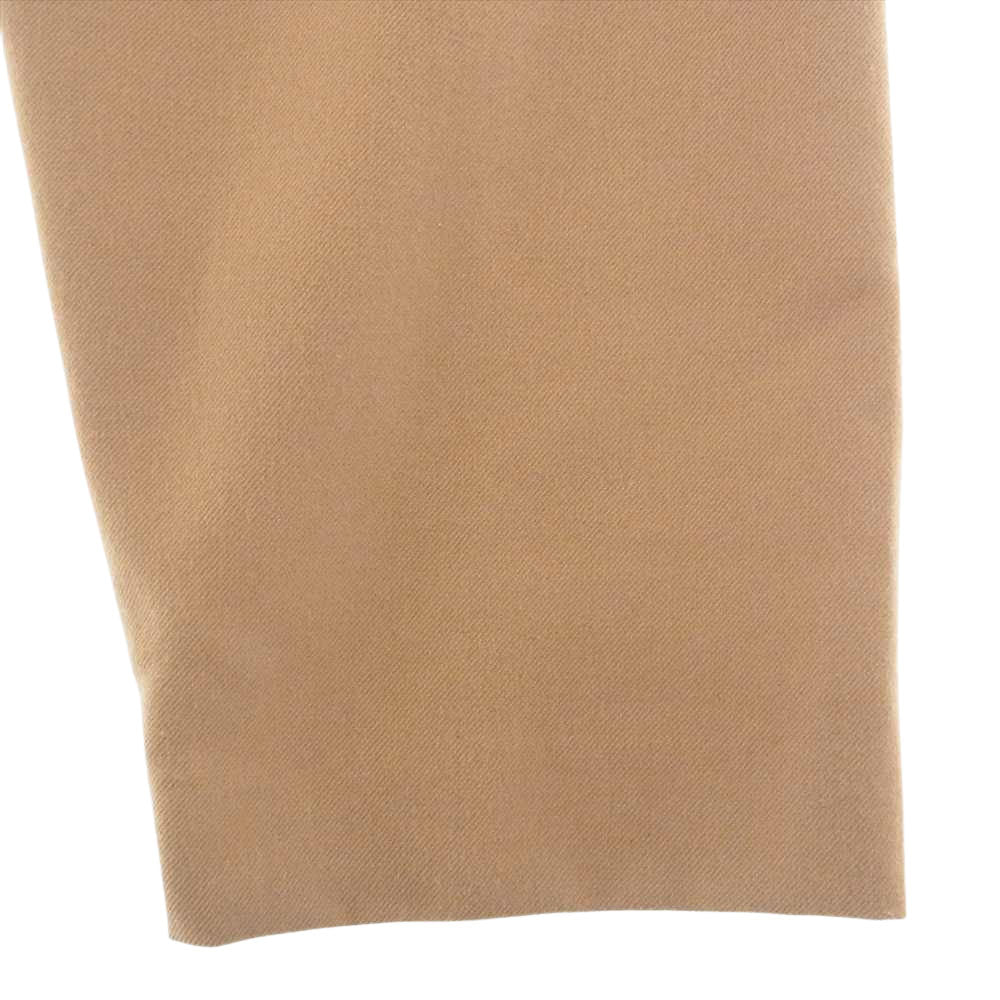 SUNSEA サンシー 19A43 N.M BRUSHED M2 PANTS ウール ストレート パンツ ライトブラウン系 2【中古】