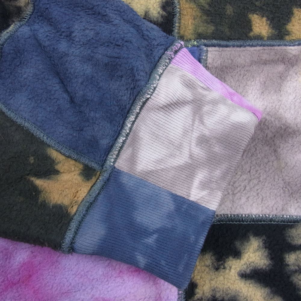 Supreme シュプリーム 19SS Patchwork Tie Dye Hooded Sweatshirt パッチワーク タイダイ フーディー プルオーバーパーカー マルチカラー マルチカラー系 L【中古】
