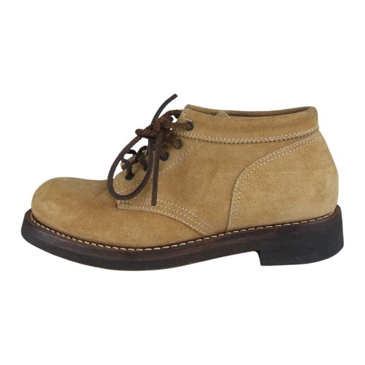 ローリングダブトリオ COUPEN コペン ミッドカット ワーク ブーツ ベージュ系 実寸27.0cm程度※サイズ表記無しの為【中古】