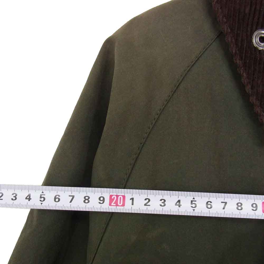 Barbour バブアー 1602128 英国製 国内正規品 BEDALE SL ビデイルスリムフィット オイルド ジャケット カーキ系 34【中古】