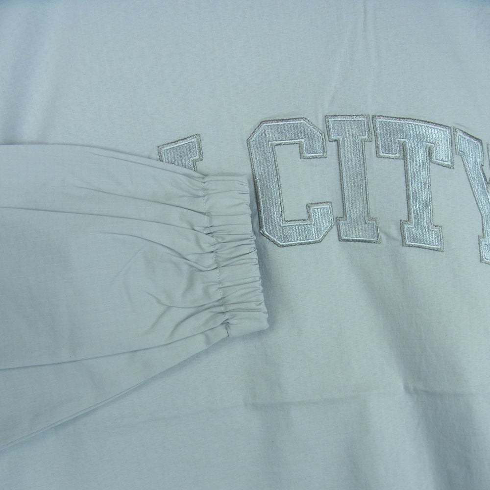 ブラックアイパッチ BEPFW21TP13 ALL CITY NYLON PULLOVER CREW プルオーバー クルー ジャケット グレー系 L【新古品】【未使用】【中古】