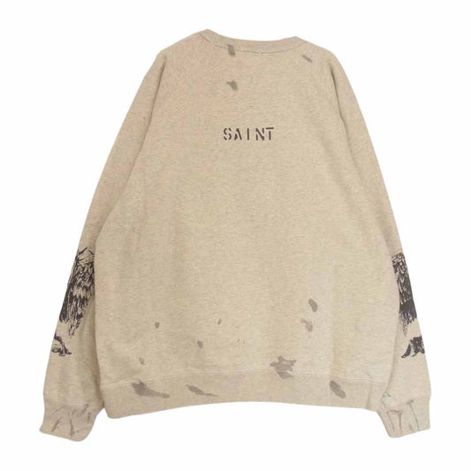 セントマイケル SM-A21-0000-076 未使用品 SWT SH EVANGELION エヴァンゲリオン スウェット オフホワイト系 XL【極上美品】【中古】