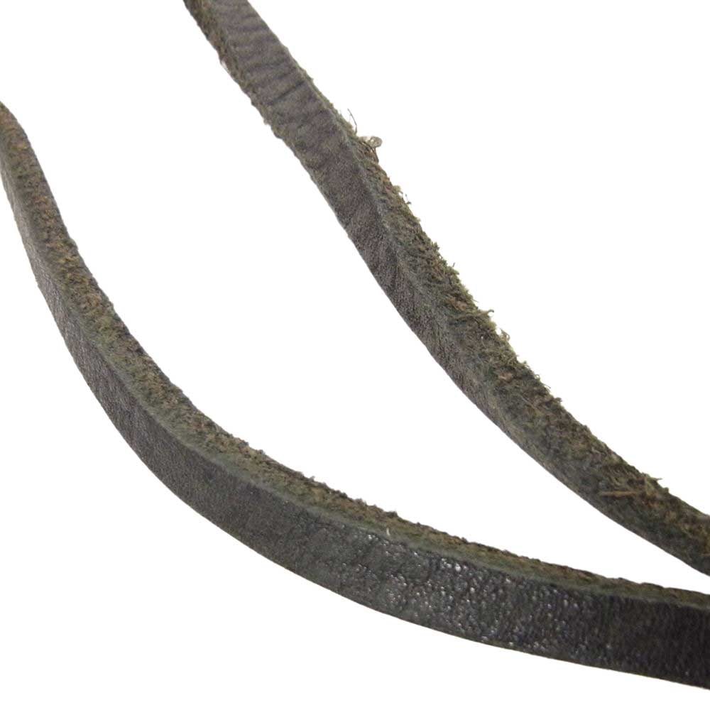 ブロウバイジュンウエゾノ レザー リング ネックレス ブラック系【中古】