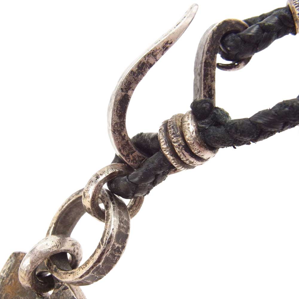 ISAMUKATAYAMA BACKLASH イサムカタヤマバックラッシュ J474-47 JUNUEZONO ジュンウエゾノ SILVER1000 純銀 DOG TAG CROSS NECKLACE ドッグタグ クロス ネックレス シルバー系【中古】