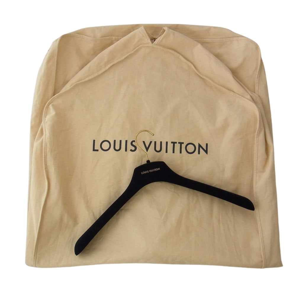 LOUIS VUITTON ルイ・ヴィトン 22SS 1AA7DU モノグラム バンダナミックス レザー デニム ブルゾン ブルー系 54【極上美品】【中古】