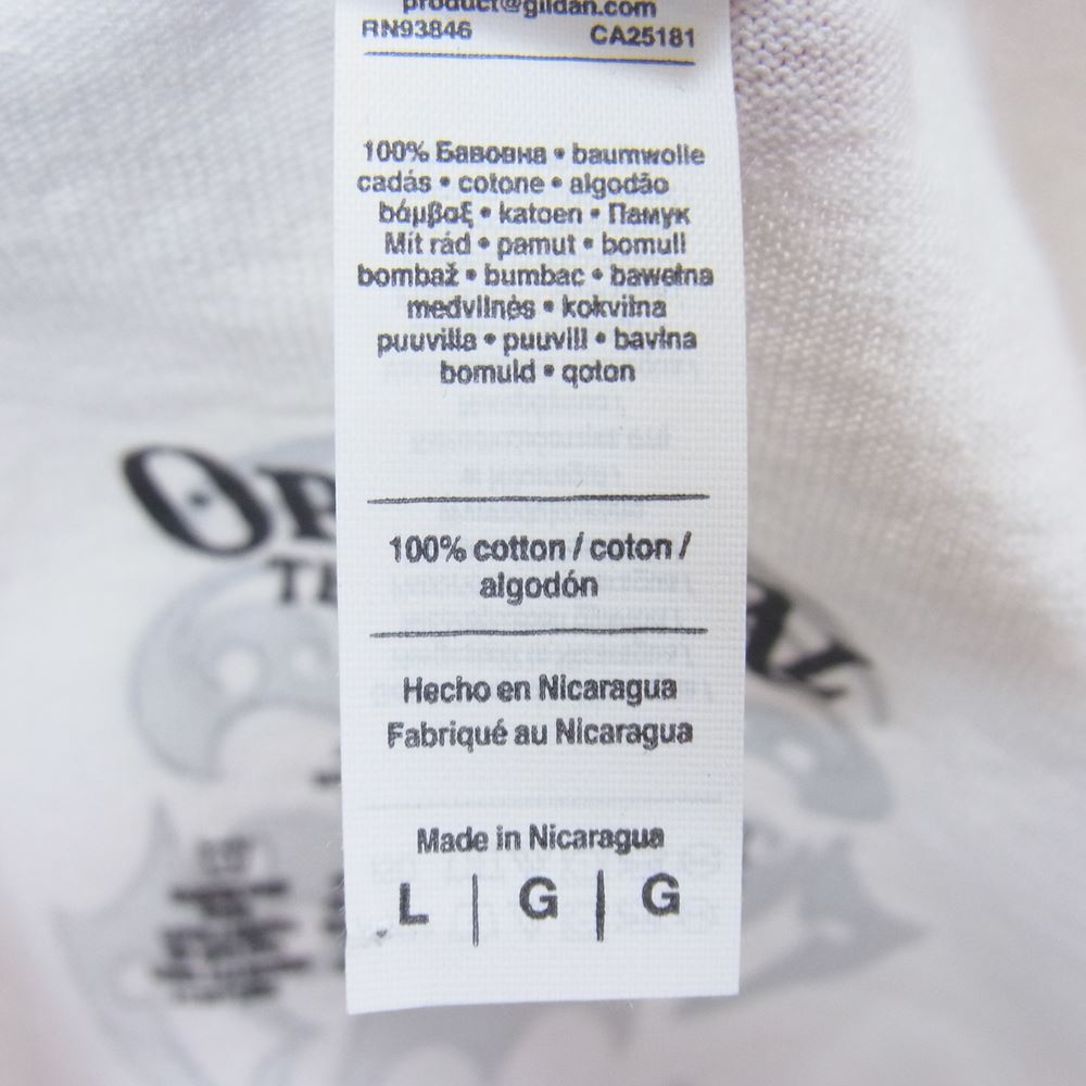 TENDERLOIN テンダーロイン 21SS TEE O.S ボルネオスカル カウボーイ 半袖 Tシャツ ホワイト系 L【中古】