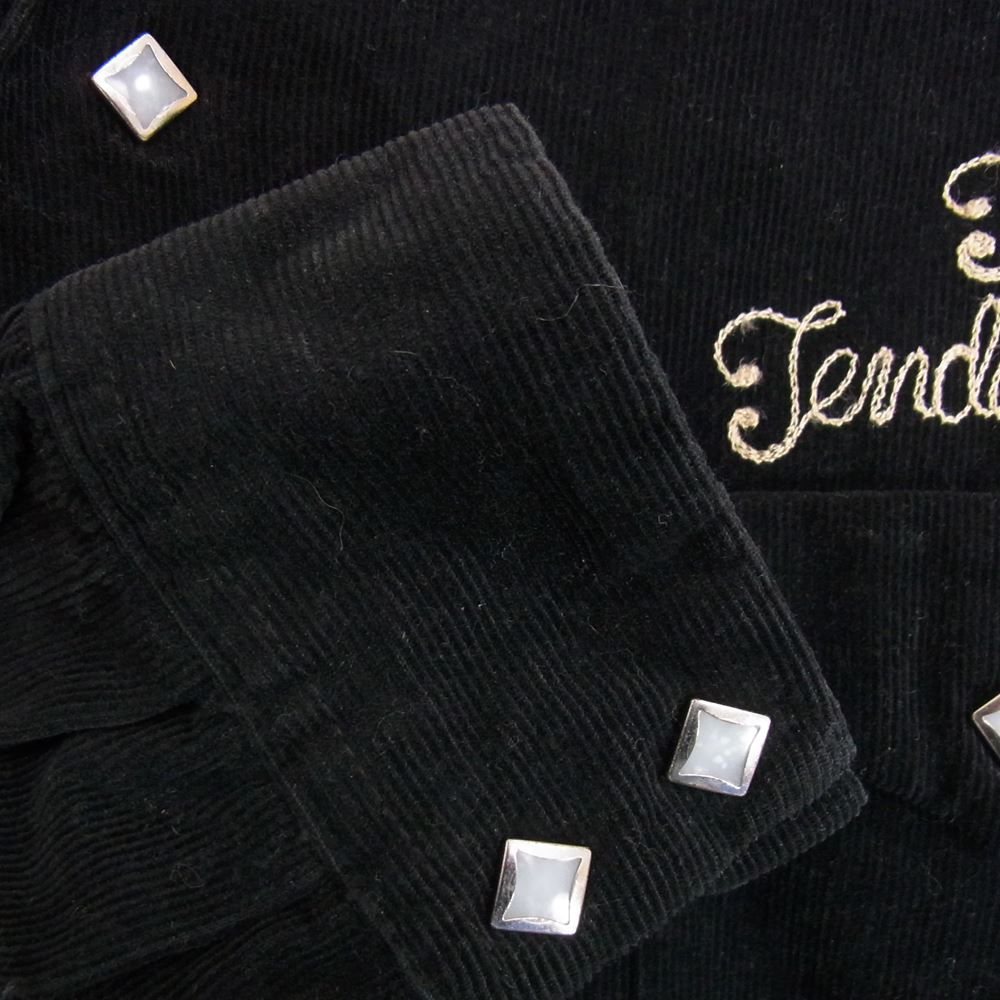 TENDERLOIN テンダーロイン T-CORDUROY SHT ロゴ刺繍 コーデュロイ 長袖 シャツ ブラック系 L【中古】