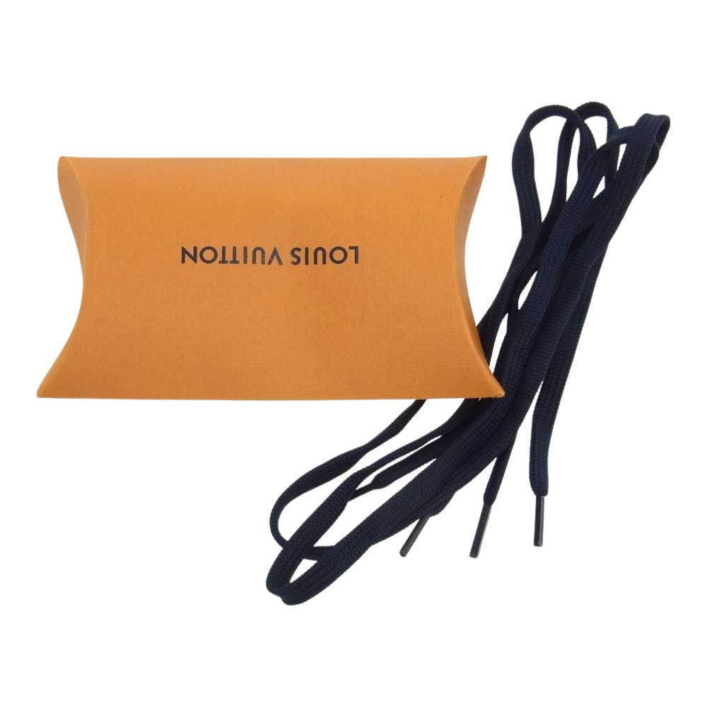 LOUIS VUITTON ルイ・ヴィトン 1A81GQ NIGO モノグラム コージーライン デニム アンクル ムートン ブーツ インディゴブルー系 9【美品】【中古】