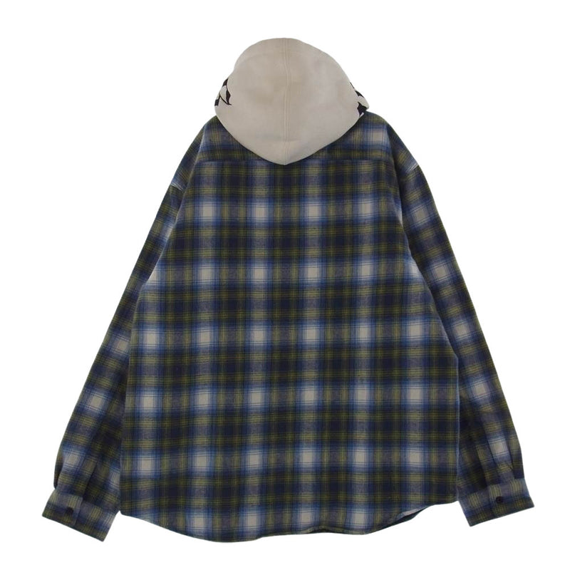 Supreme シュプリーム 21AW Hooded Flannel Zip up Shirt フーデッド