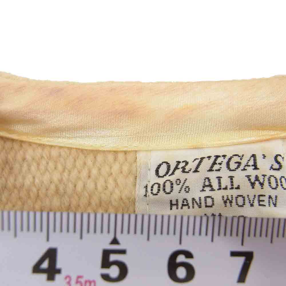 ORTEGA オルテガ ウール チマヨ ベスト ベージュ系 サイズ表記無【中古】