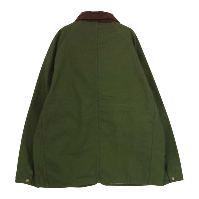 STANDARD CALIFORNIA スタンダードカリフォルニア SD Coverall Jacket 襟コーデュロイ カバーオール ジャケット  カーキ系 M【美品】【中古】