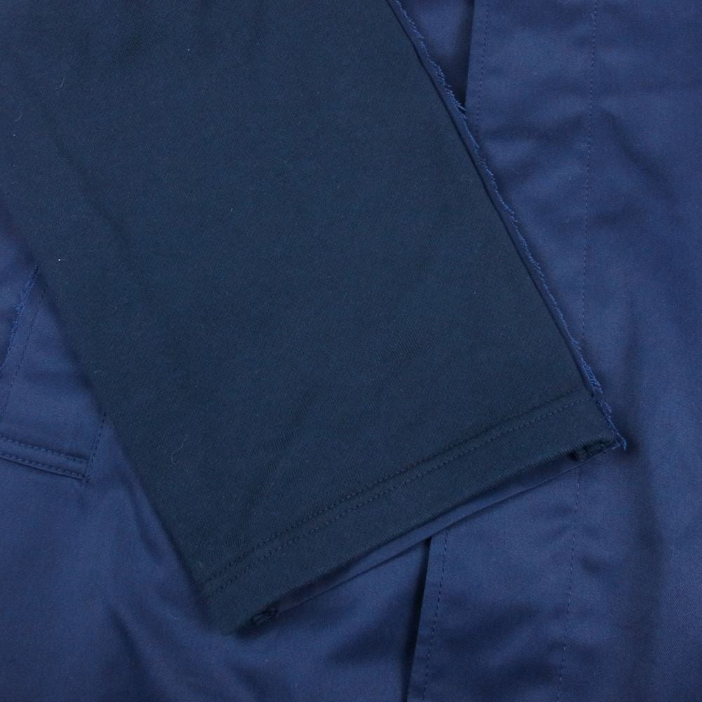 UNDERCOVER アンダーカバー 22SS UI1B4301 Undercoverism アンダーカバーイズム Pe/C ツイル後ハギコート 再構築 ステンカラーコート ネイビー系 4【美品】【中古】
