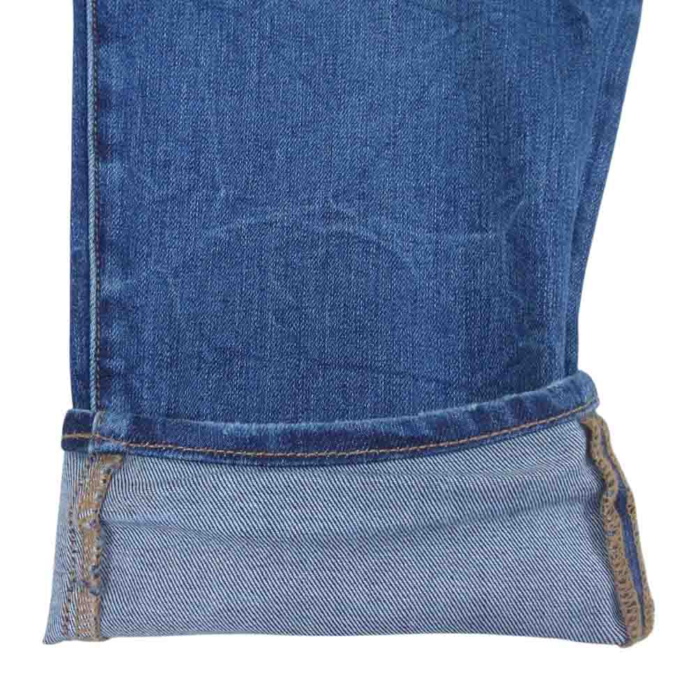 AMIRI クラッシュ加工 ストレッチ バイカー ジップフライ デニムパンツ インディゴブルー系 38【中古】