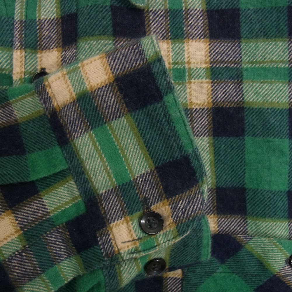 セブンバイセブン 800-2250149 Outdoor products rework pocketable shirts ネル シャツ グリーン系 F【新古品】【未使用】【中古】