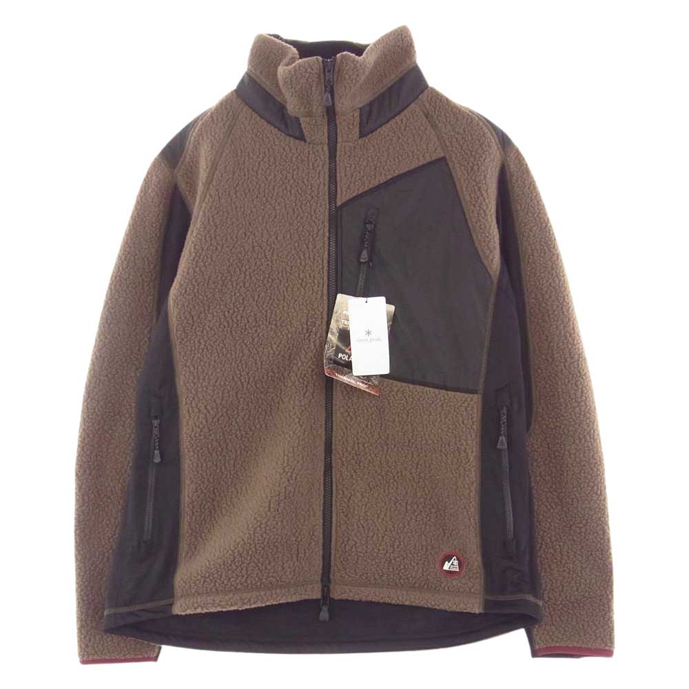 peak スノーピーク ジャケット MM Thermal Boa Fleece jacket ボア フリース ジャケット オリーブ系 L【新古品】【未使用】【中古】 snowpeak スノーピーク MM Thermal Boa Fleece jacket ボア フリース