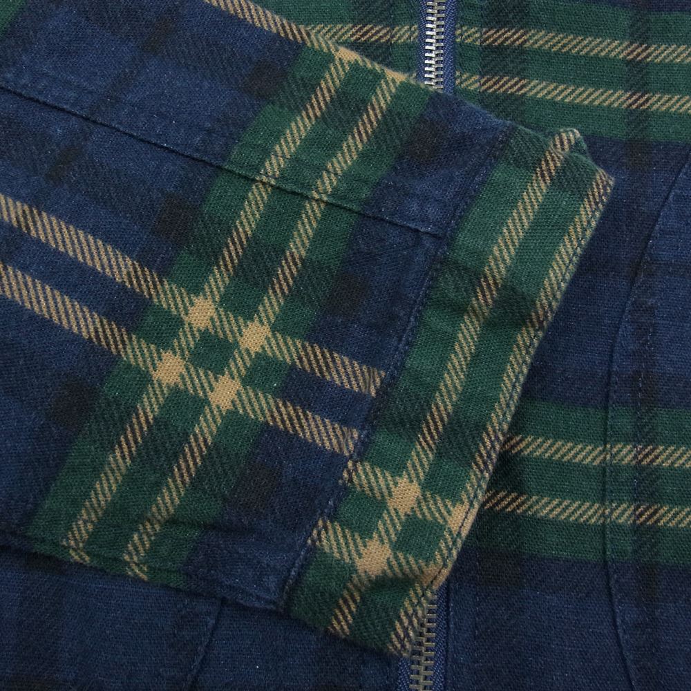 Nigel Cabourn ナイジェルケーボン LYBRO JK-53 SHORT FLIGHT JK CHECK ジャケット ネイビー系 52【新古品】【未使用】【中古】