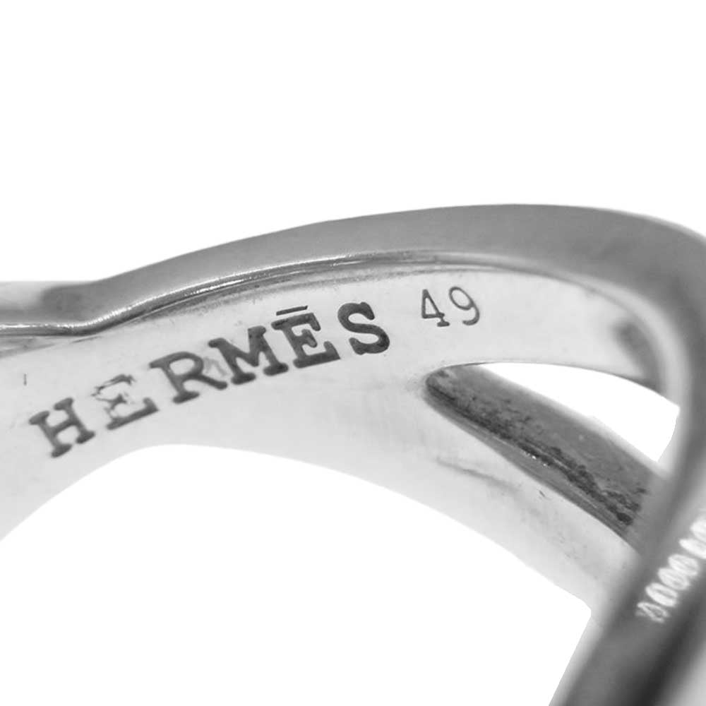 HERMES エルメス ヴィンテージ シルバー リング シルバー系 9号【中古】