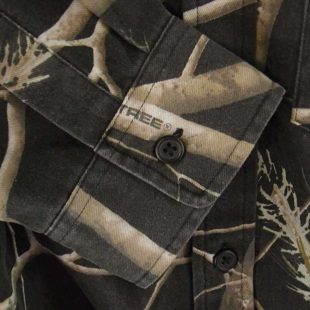 Supreme シュプリーム 17AW Realtree Camo Flannel Shirt リアルツリーカモ フランネル シャツ ダークグレー系 L【中古】