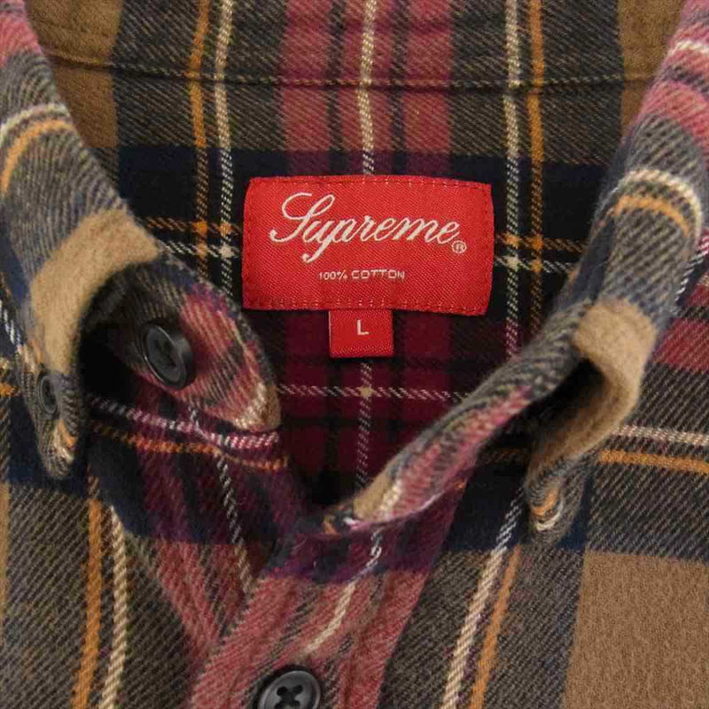 L Supreme Tartan Flannel Shirt シュプリーム