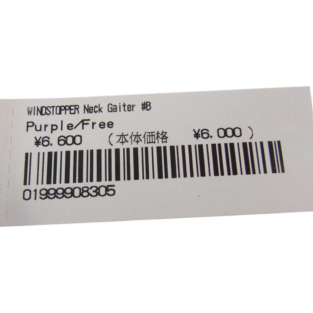 Supreme シュプリーム 21AW windstopper neck gaiter ウインドストッパー ネック ゲイター パープル系【新古品】【未使用】【中古】