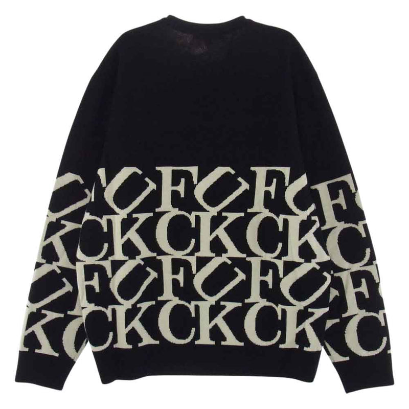 黒 XL supreme Fuck Sweater シュプリーム セーター www