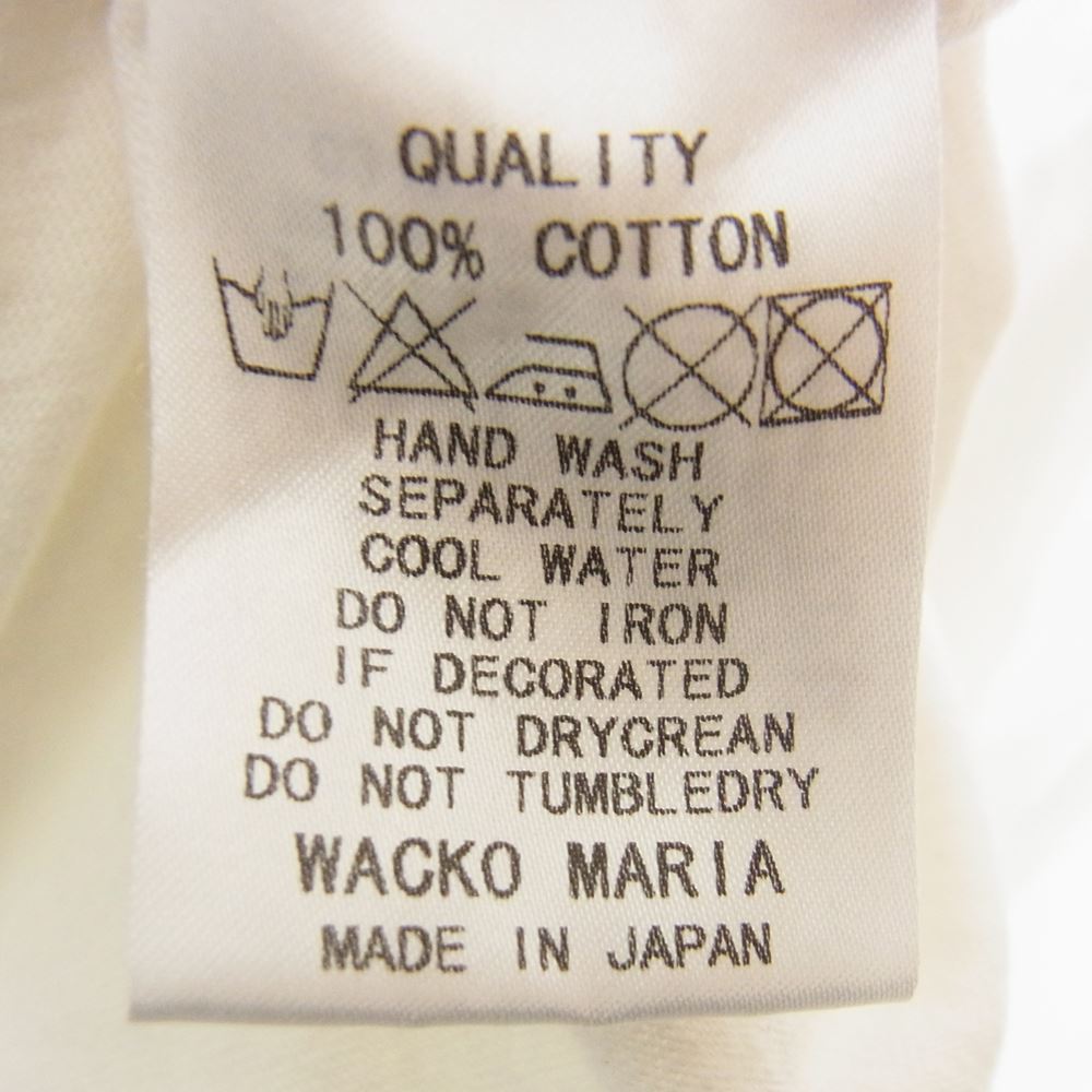 WACKO MARIA ワコマリア RUDEES プリント Tシャツ ホワイト系 M【中古】