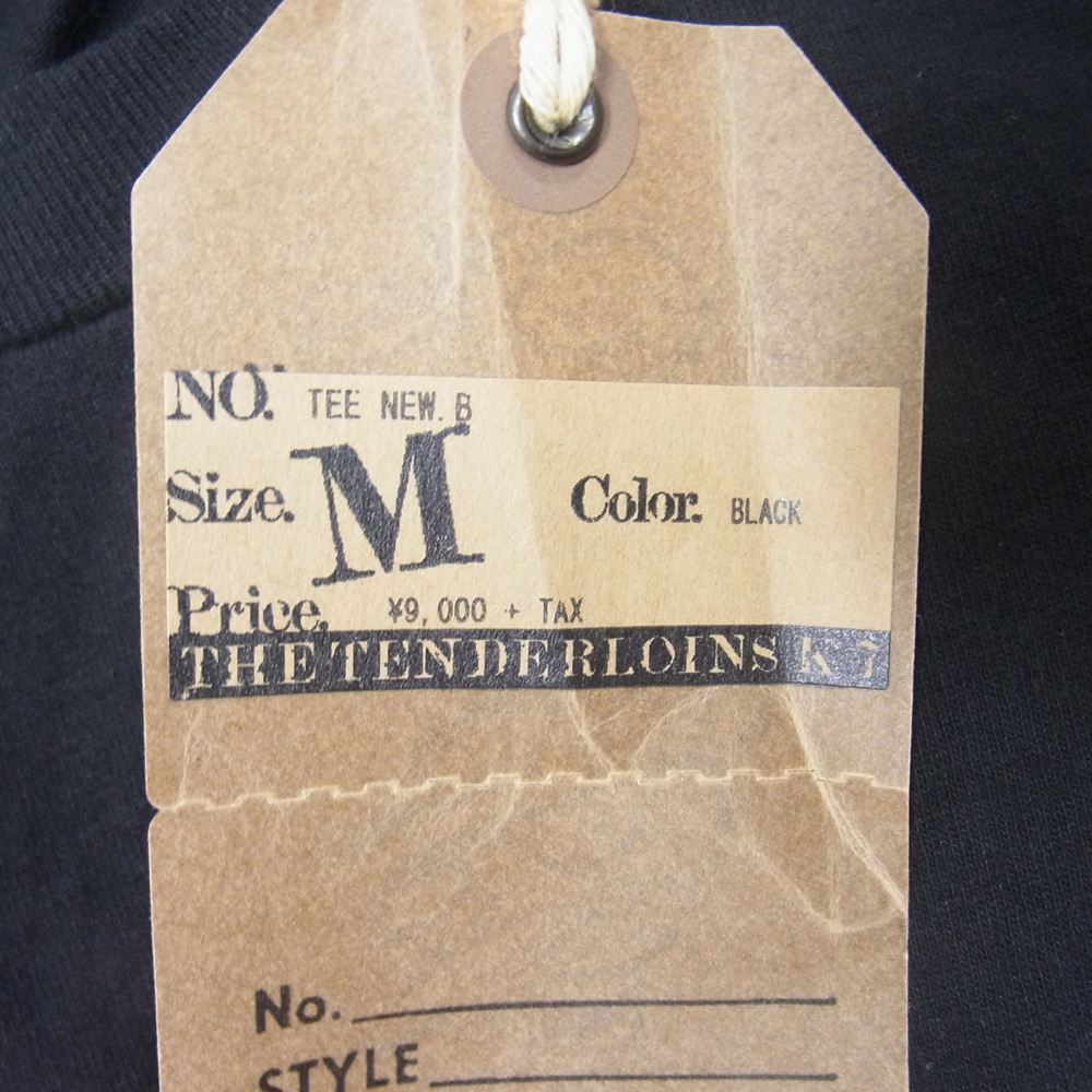 TENDERLOIN テンダーロイン T-TEE NEW.B ロゴ プリント 半袖 Tシャツ ブラック系 M【中古】